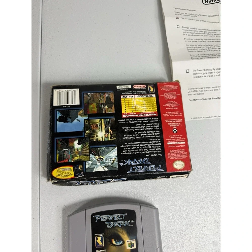 Perfect Dark - Nintendo 64 (N64) with Box, **Missing Manual** TESTED!